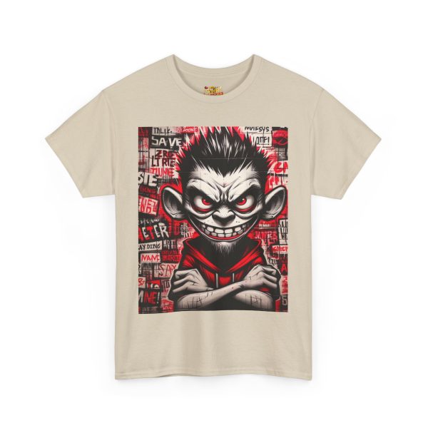 Edgy Graphic Tee for Rebels, Cool Unisex Heavy Cotton T-Shirt, Streetwear, Gift for Teen - Image 14