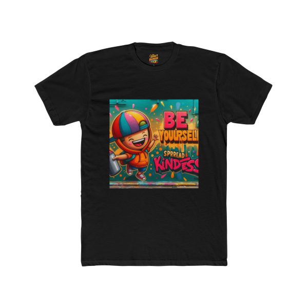 Inspirational Crew Tee for Kids - 'Be Yourself, Spread Kindness', Motivational T-Shirt - Image 7